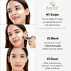 Pure Veil™ Cream Stick swatch showing color-changing finish