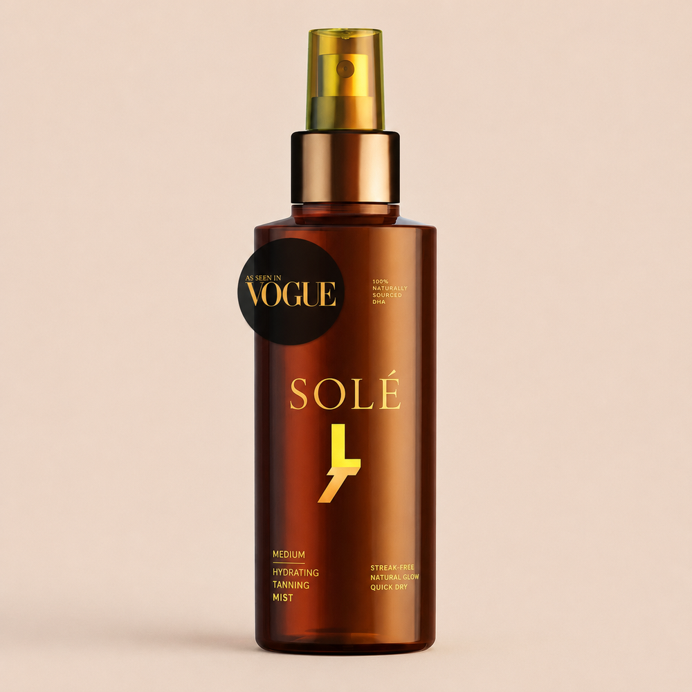 Solé™ Self Tanning Mist ingredient callout graphic