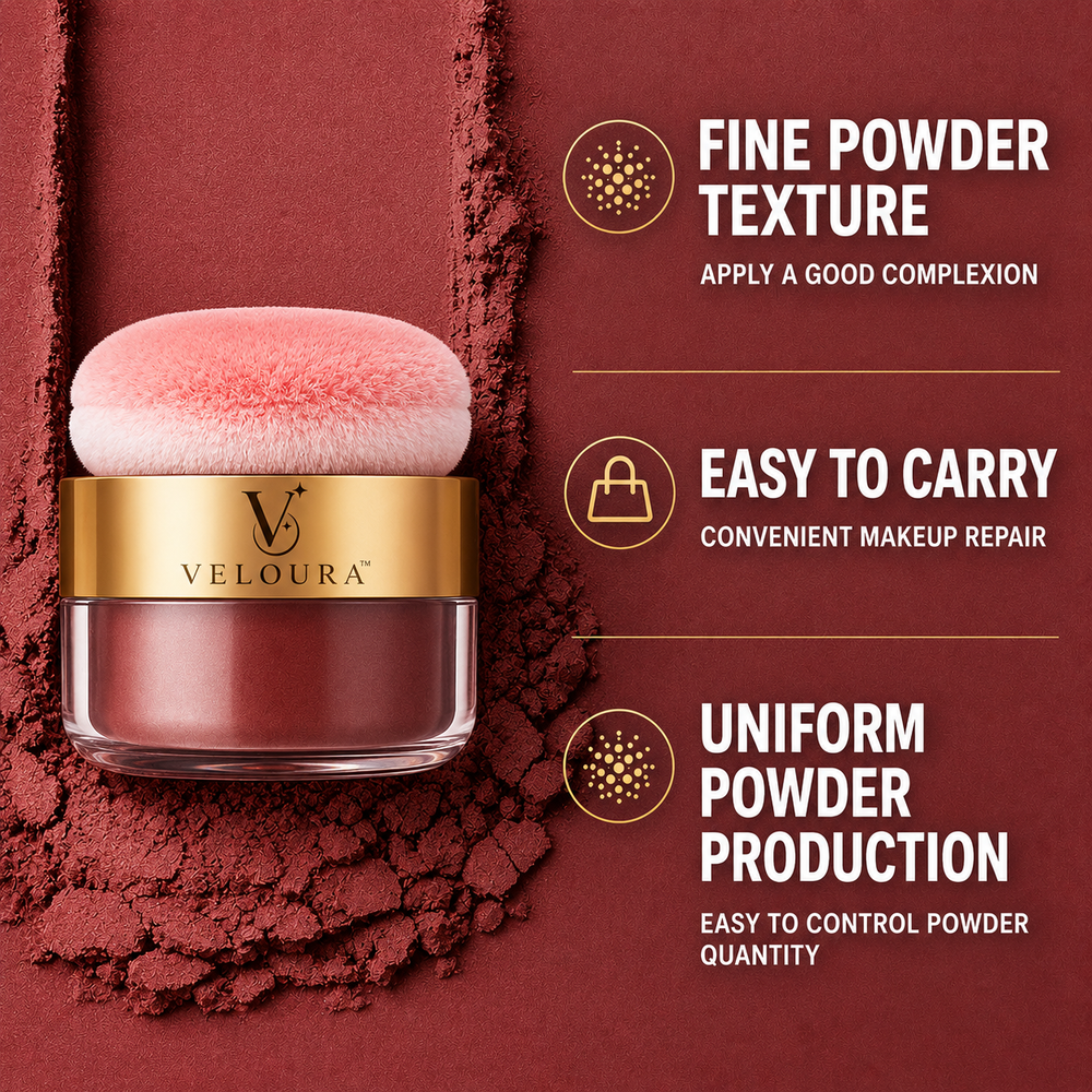 Veloura™ Powder Blush Set held in hand