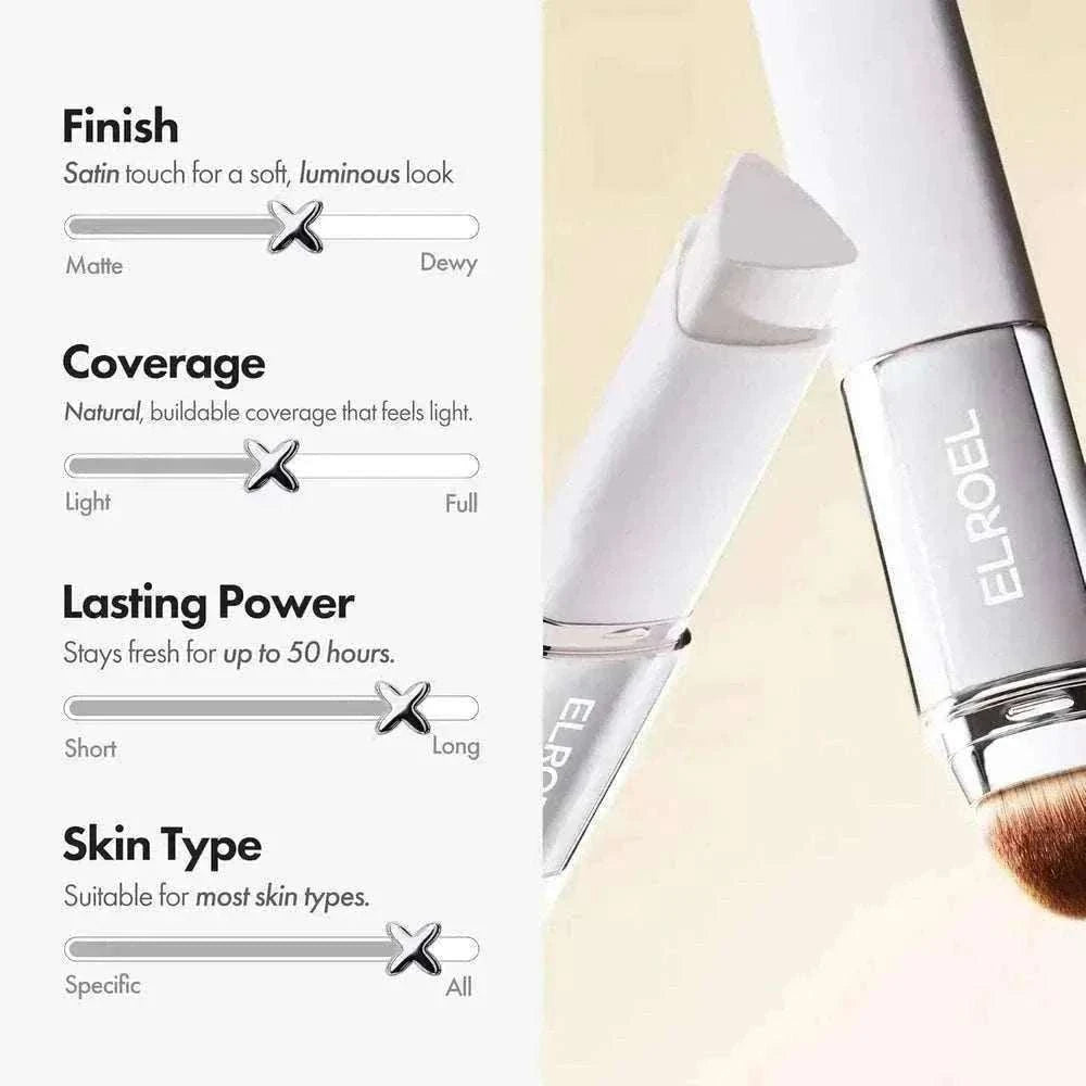 Pure Veil™ Cream Stick color-changing foundation with built-in brush