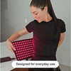 Wearable red light therapy belt for targeted wellness and recovery