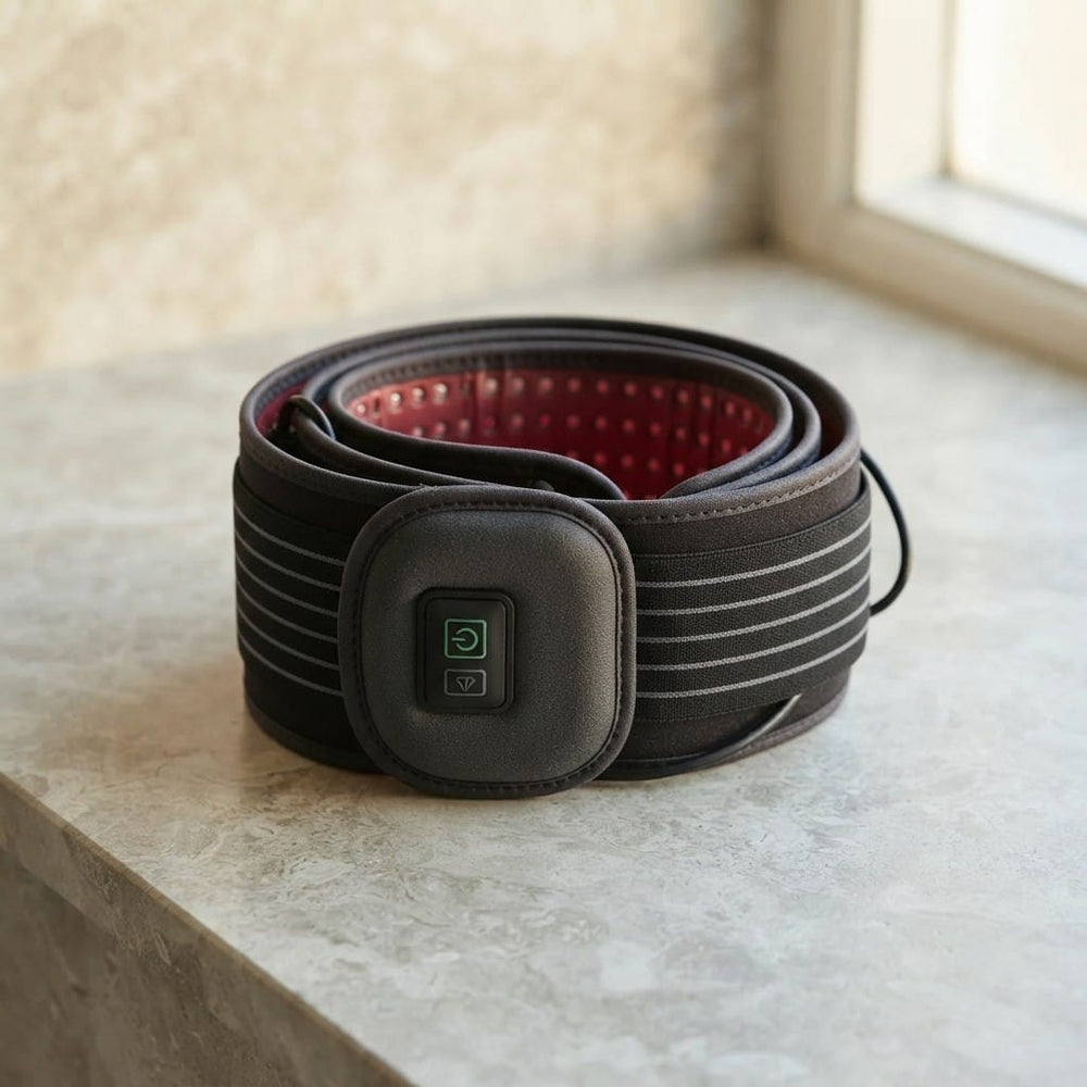 Red Light Thera Belt wearable red light therapy device on waist